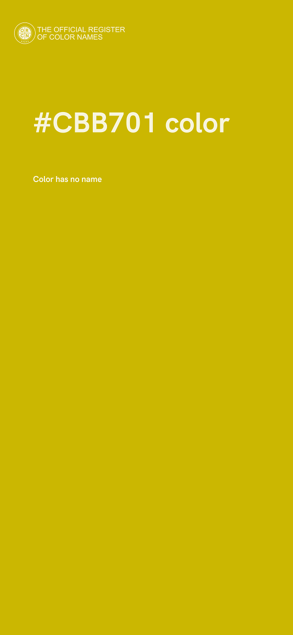 #CBB701 color image