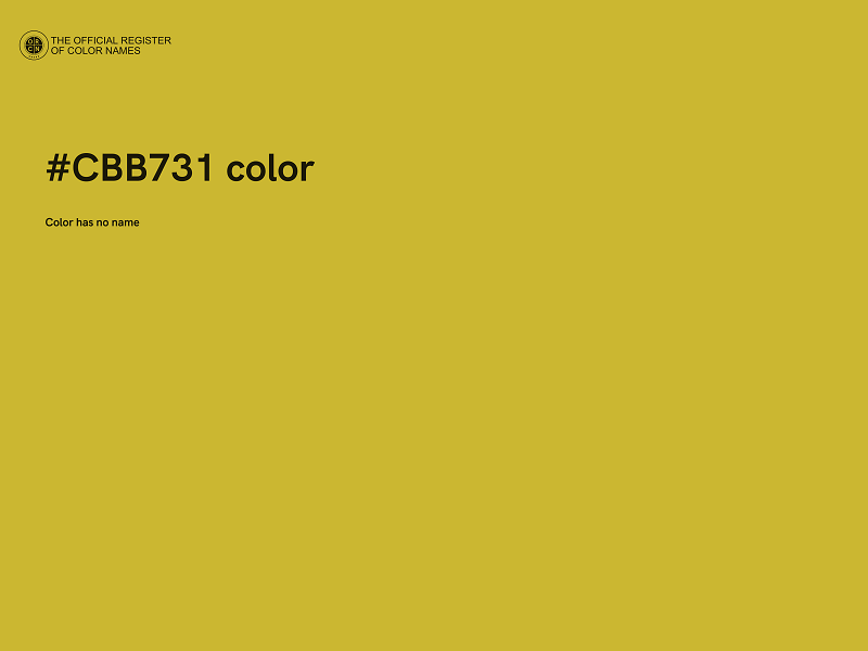 #CBB731 color image