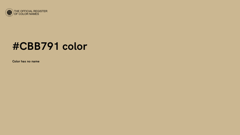 #CBB791 color image