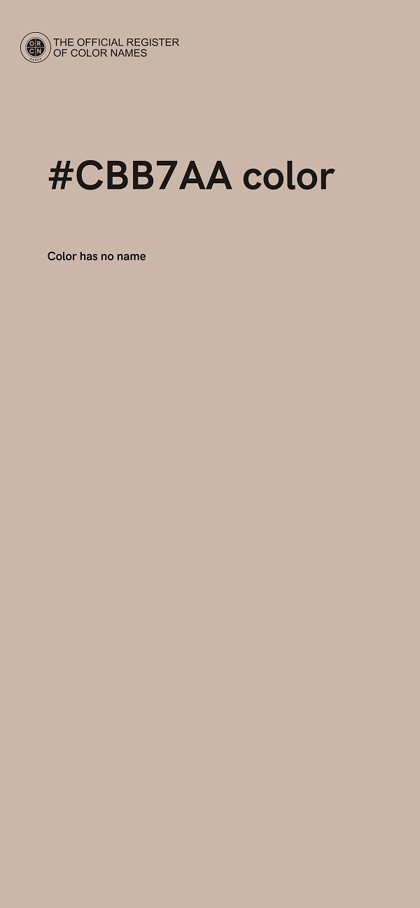 #CBB7AA color image