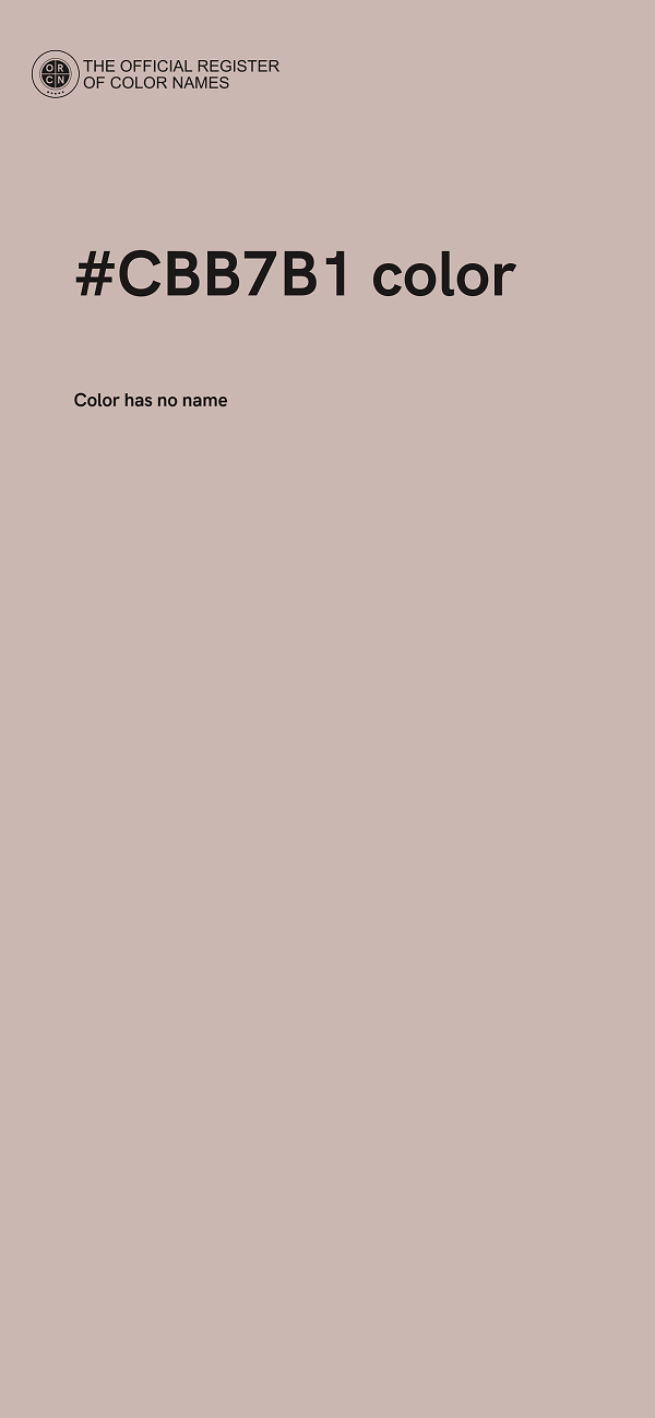 #CBB7B1 color image