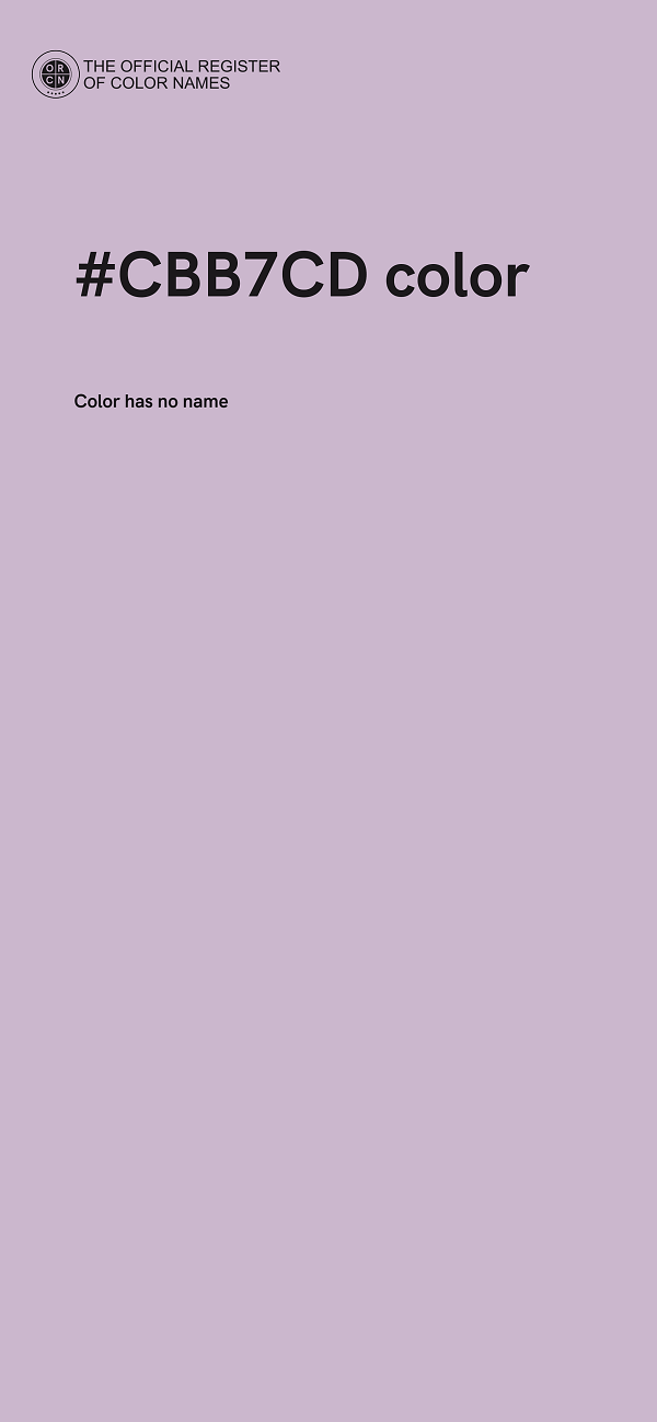 #CBB7CD color image