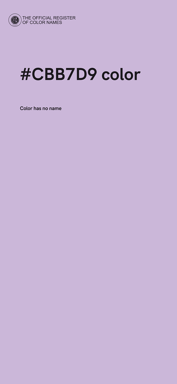 #CBB7D9 color image