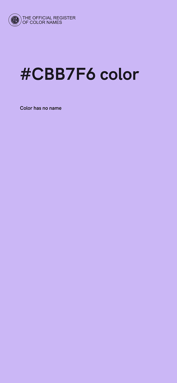 #CBB7F6 color image