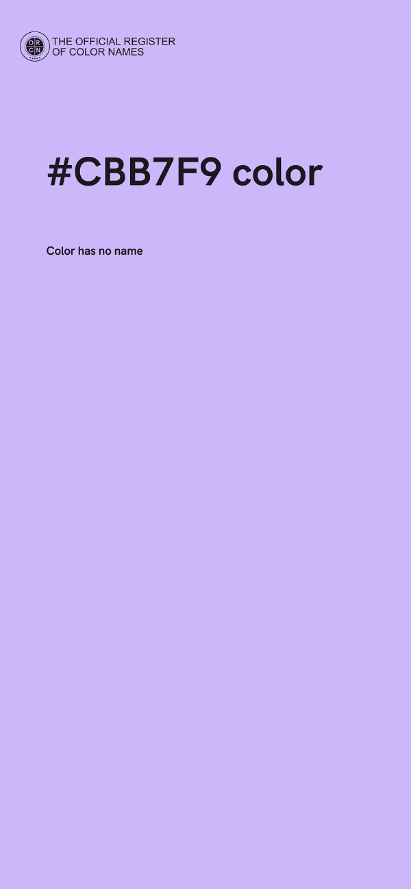 #CBB7F9 color image