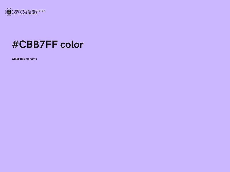#CBB7FF color image