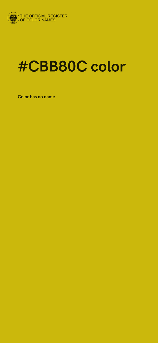 #CBB80C color image