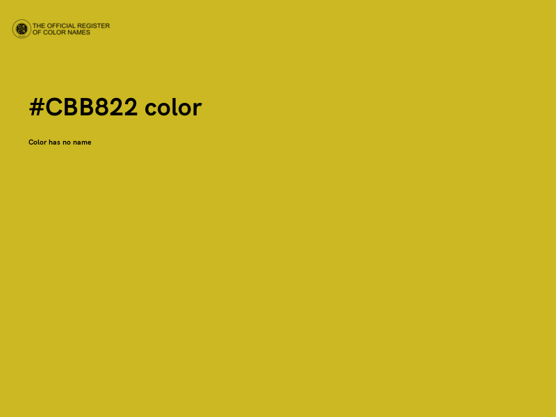#CBB822 color image