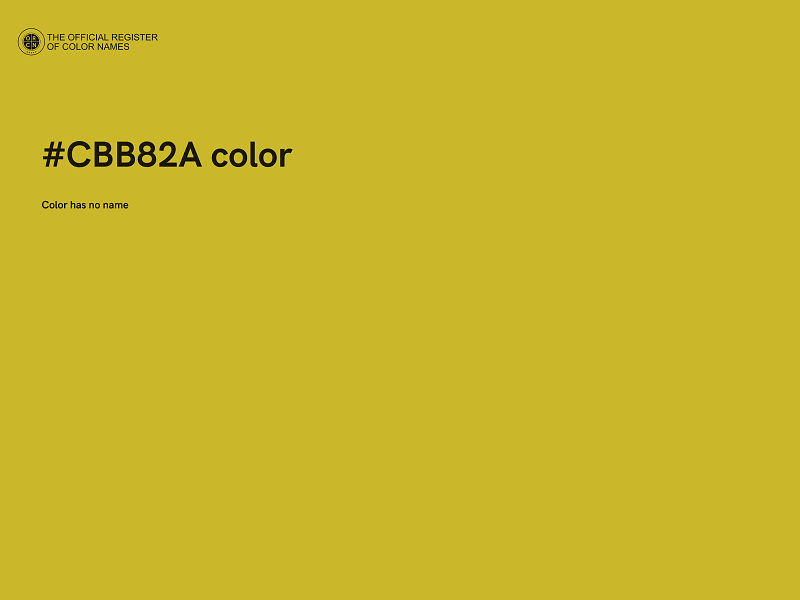 #CBB82A color image