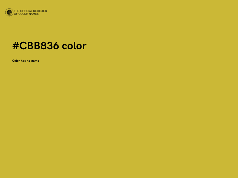 #CBB836 color image