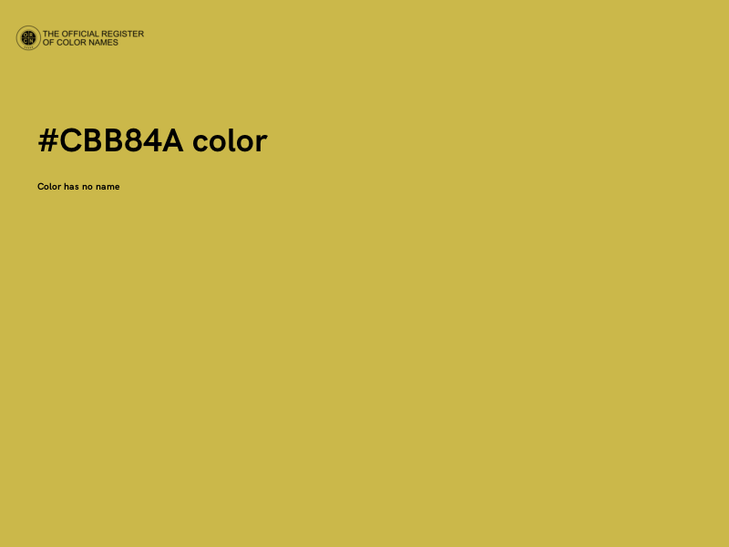 #CBB84A color image