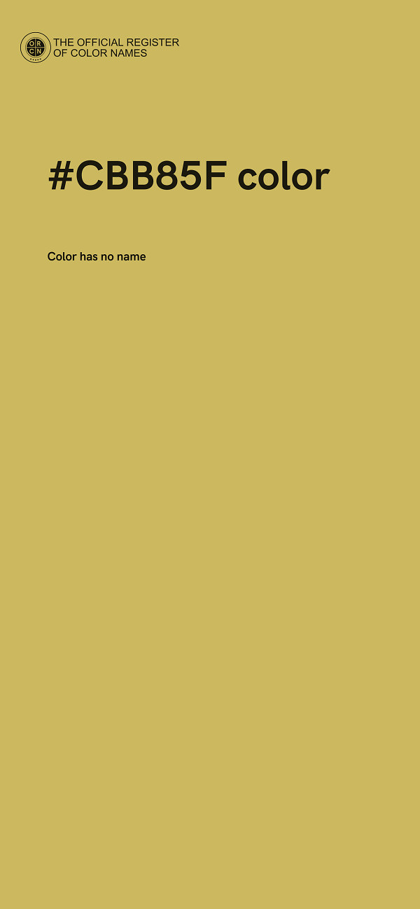 #CBB85F color image