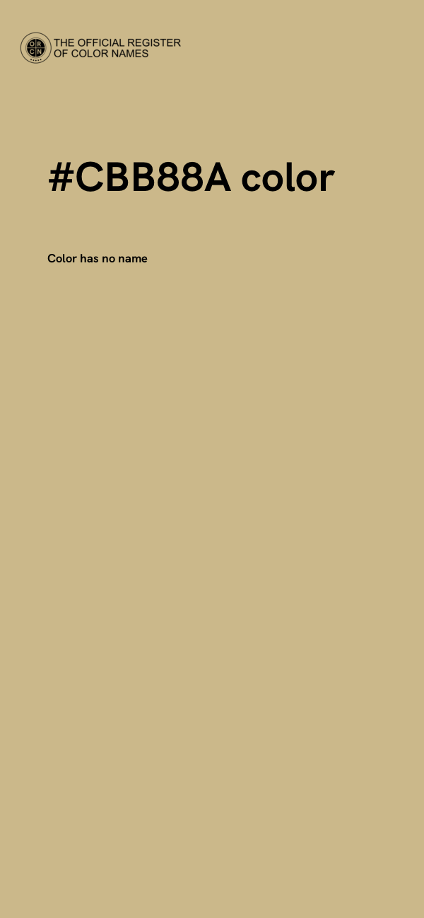 #CBB88A color image