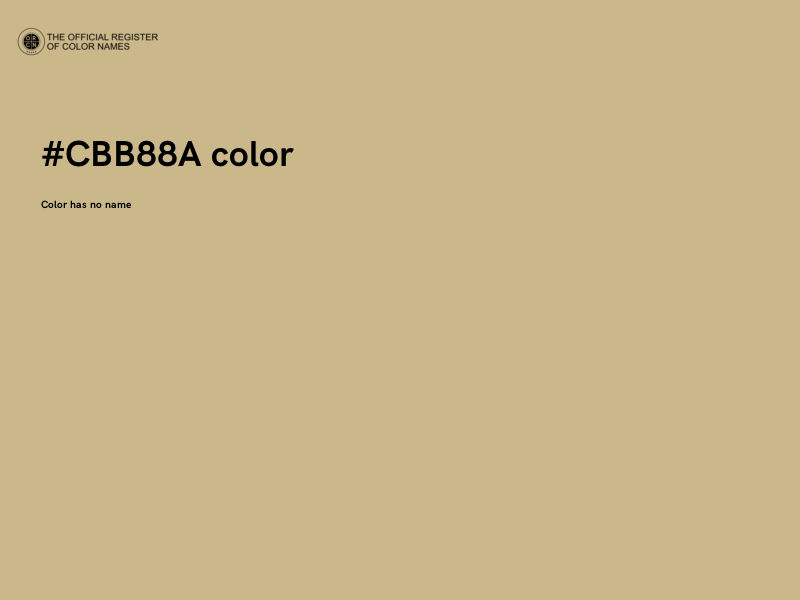 #CBB88A color image