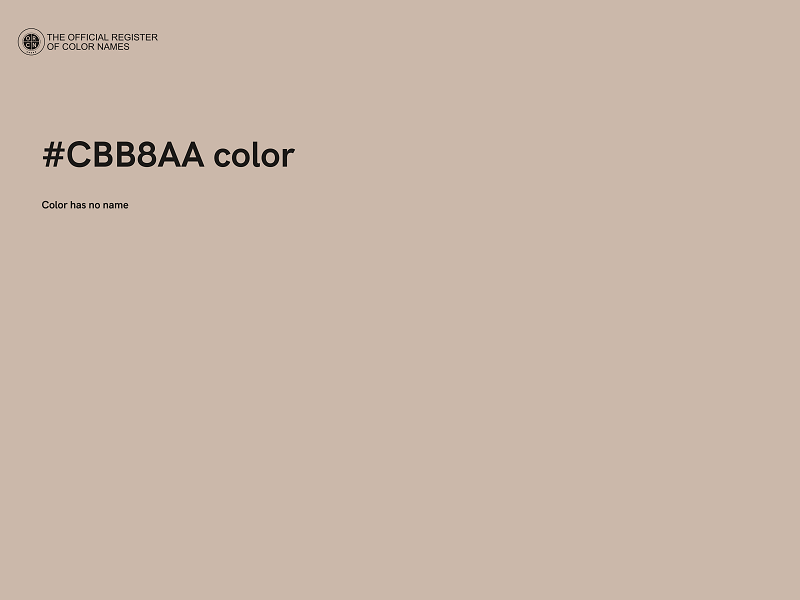 #CBB8AA color image