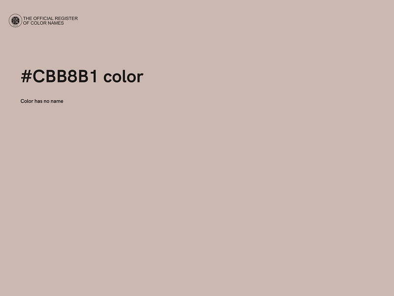 #CBB8B1 color image