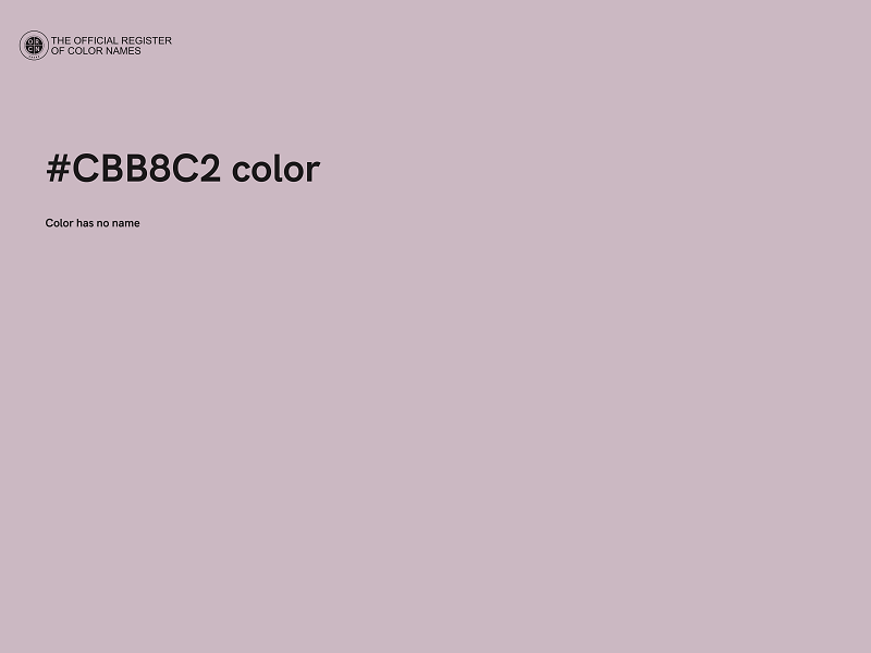 #CBB8C2 color image