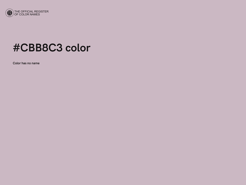 #CBB8C3 color image