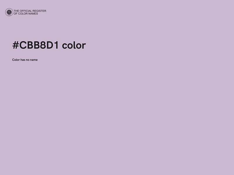 #CBB8D1 color image