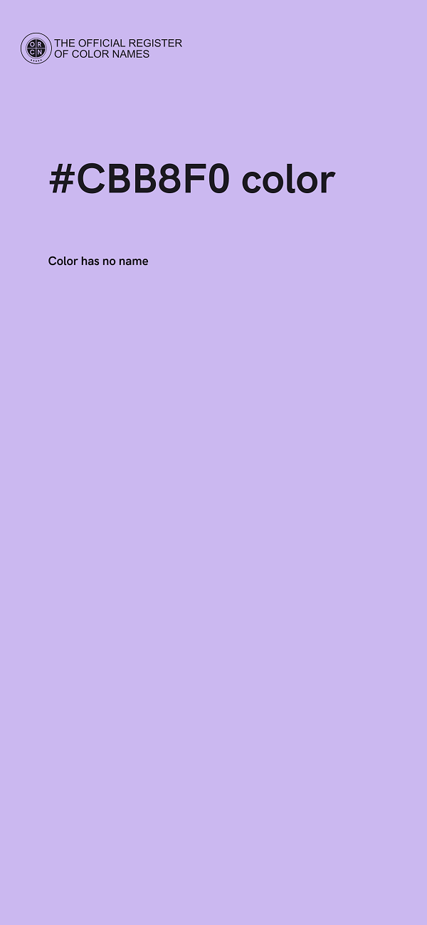 #CBB8F0 color image