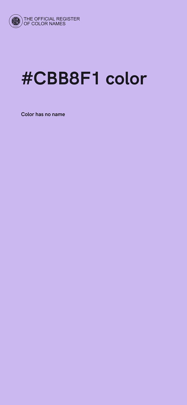 #CBB8F1 color image