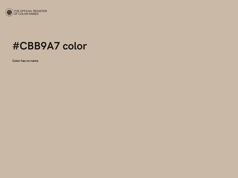 #CBB9A7 color image