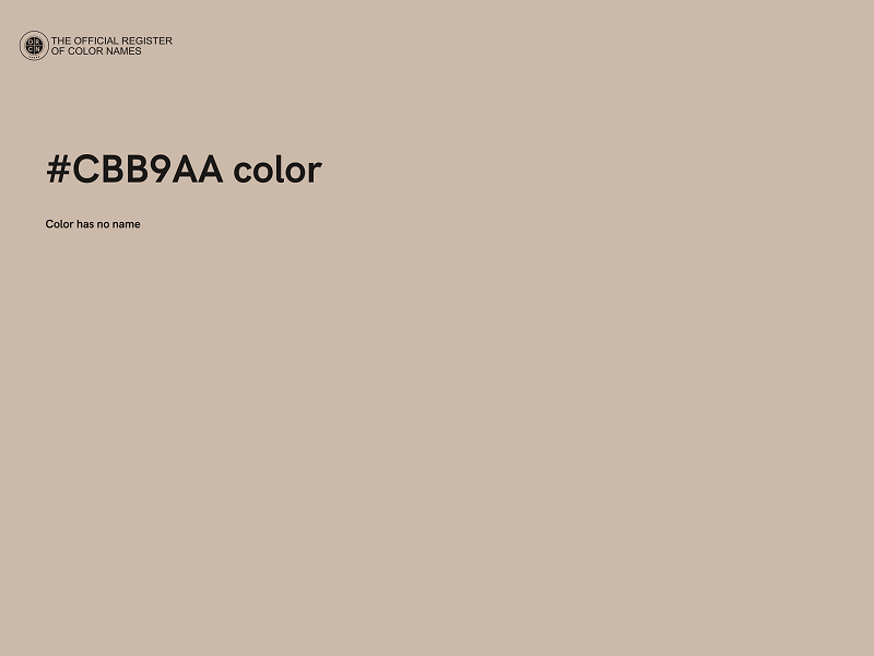 #CBB9AA color image