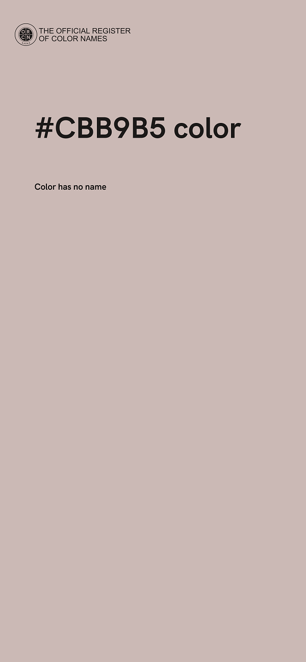 #CBB9B5 color image