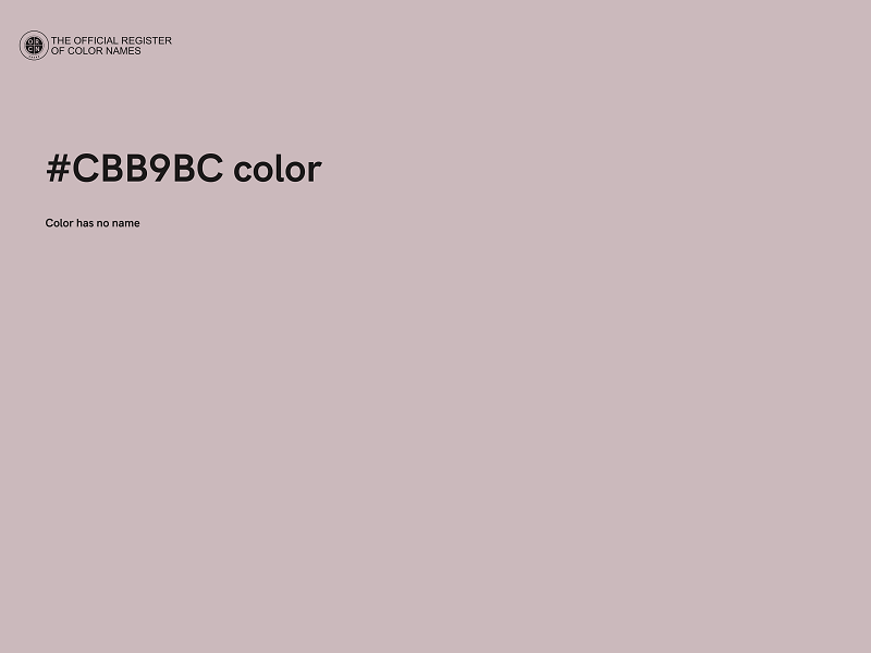 #CBB9BC color image