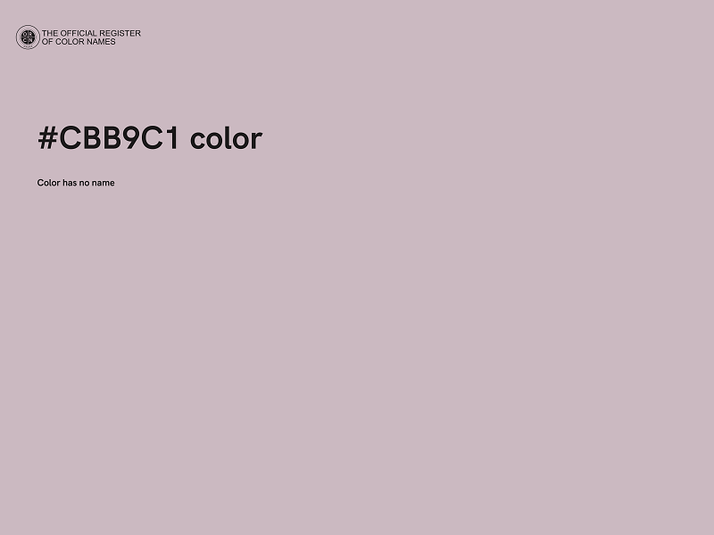 #CBB9C1 color image