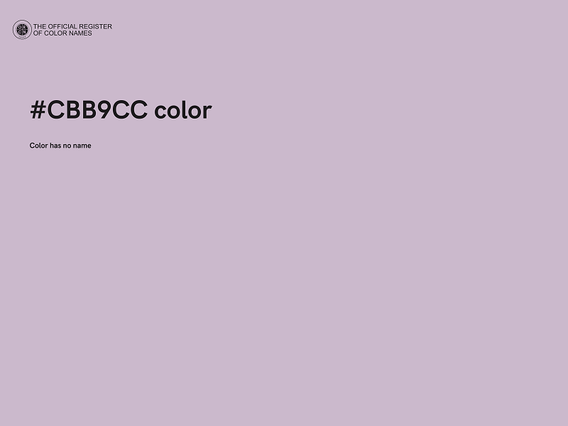 #CBB9CC color image