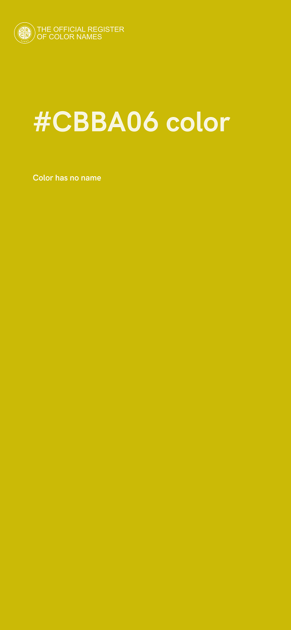 #CBBA06 color image