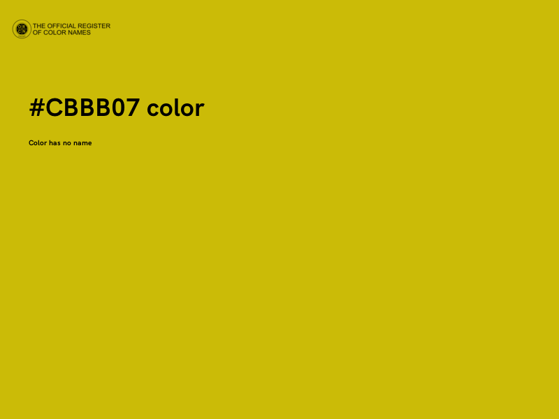 #CBBB07 color image