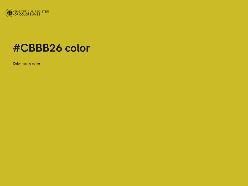 #CBBB26 color image