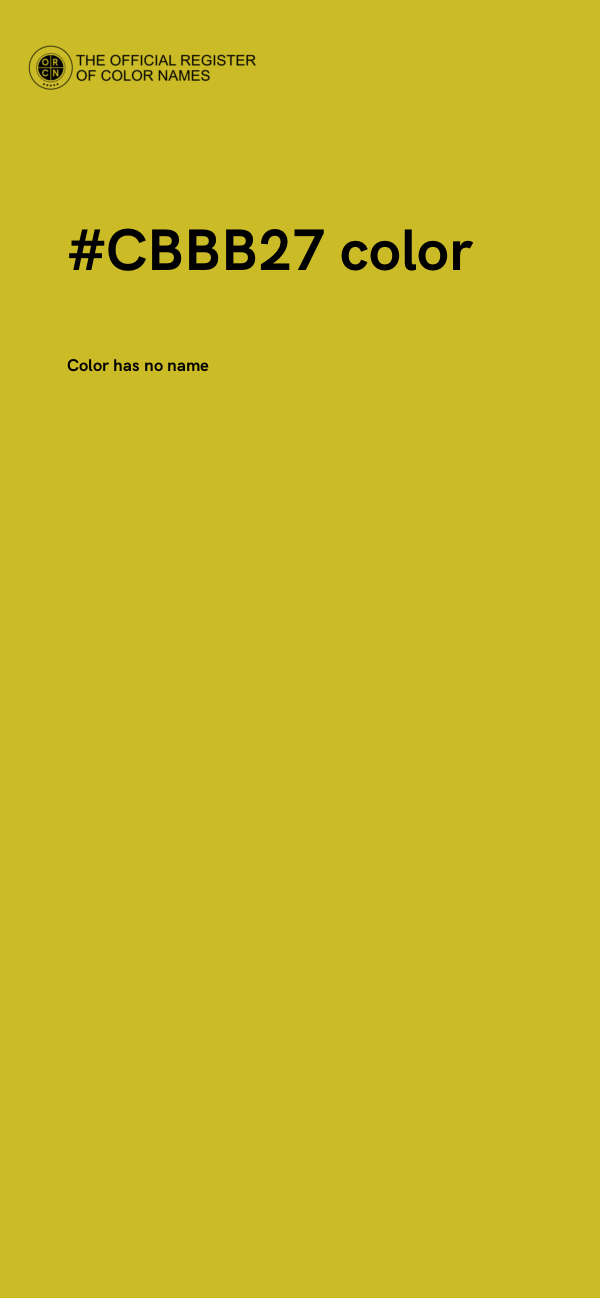 #CBBB27 color image