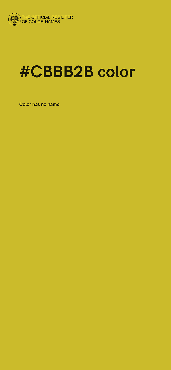 #CBBB2B color image
