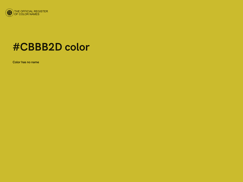 #CBBB2D color image