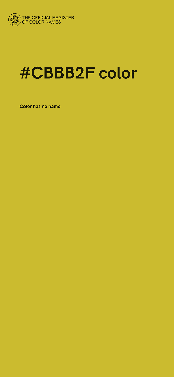 #CBBB2F color image