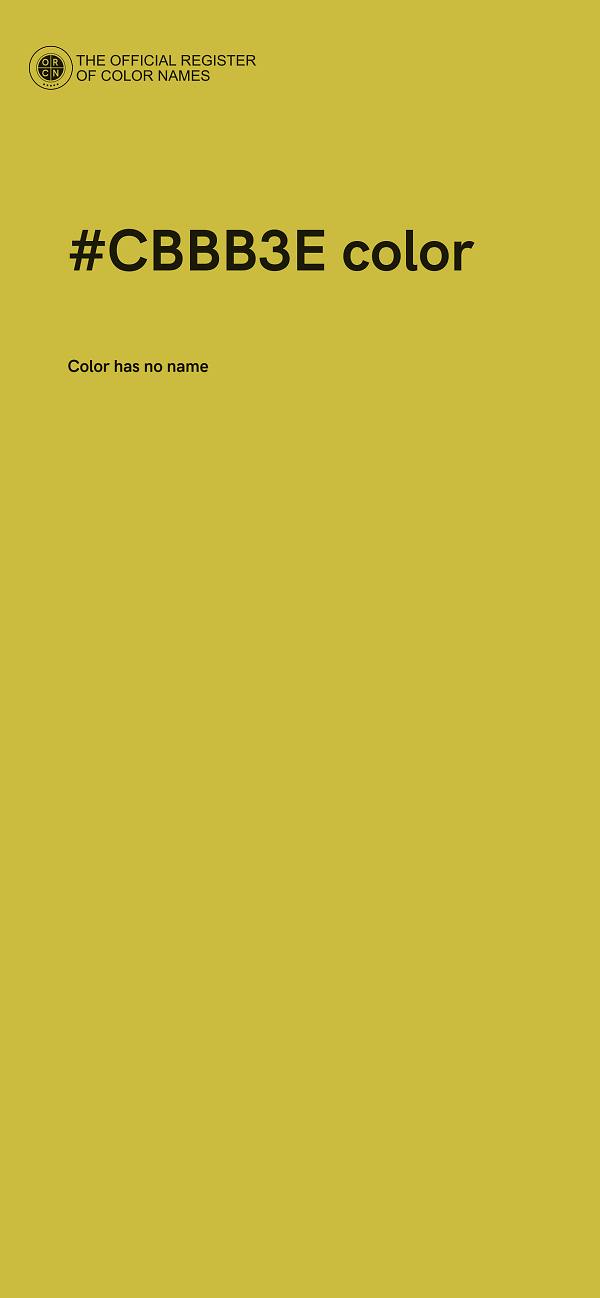 #CBBB3E color image