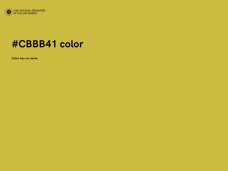 #CBBB41 color image