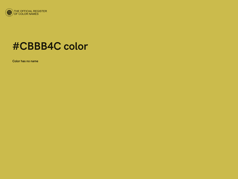 #CBBB4C color image