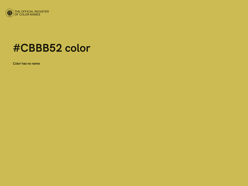 #CBBB52 color image