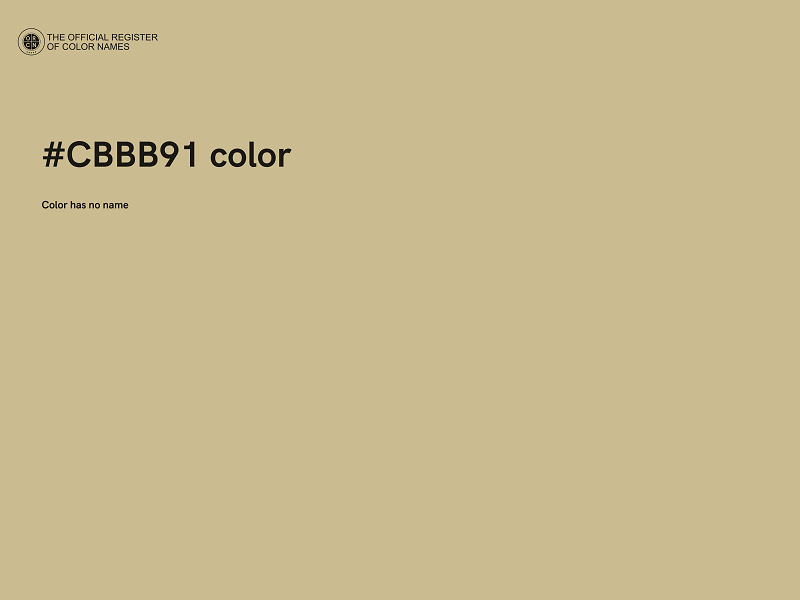 #CBBB91 color image