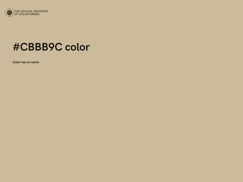 #CBBB9C color image