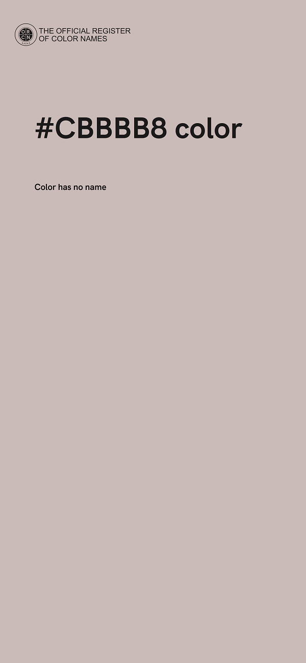 #CBBBB8 color image