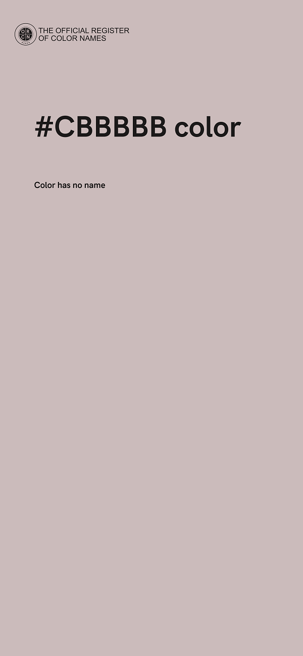 #CBBBBB color image