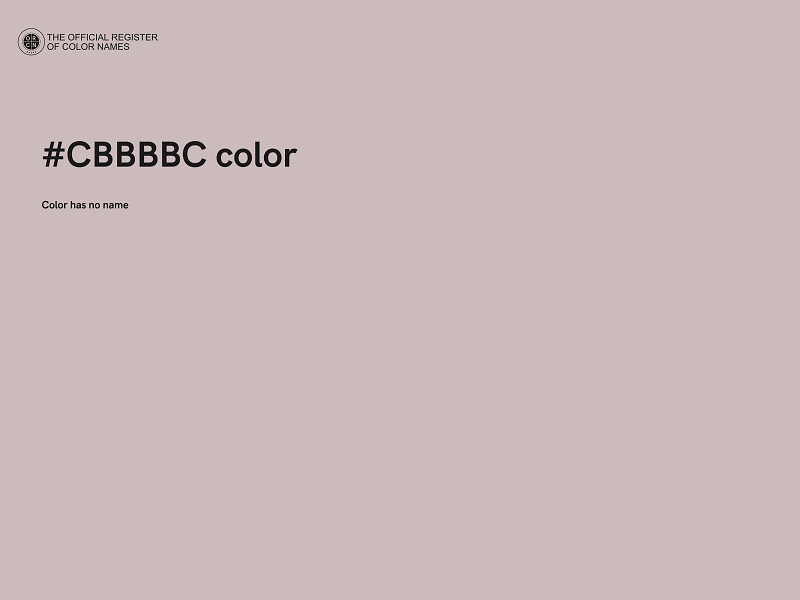 #CBBBBC color image