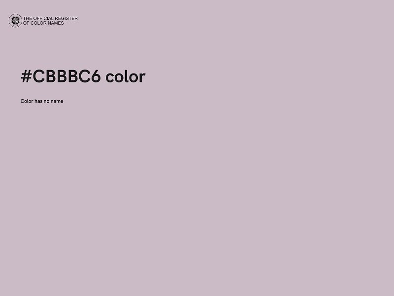 #CBBBC6 color image