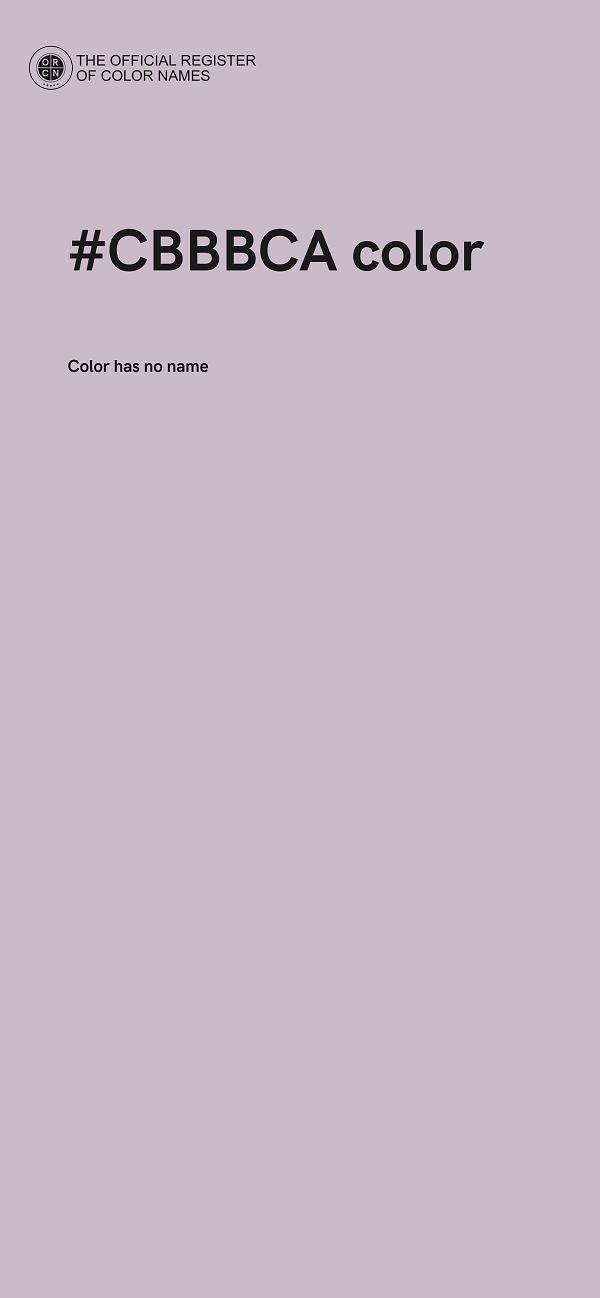 #CBBBCA color image