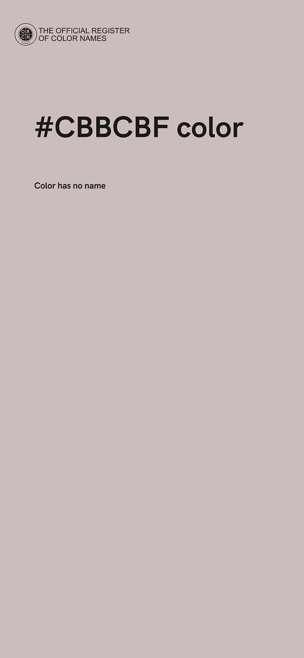 #CBBCBF color image